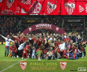 yapboz Sevilla, şampiyon Avrupa Ligi 2014-2015
